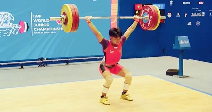 A Tieu takes Vietnam’s final bronze at 2026 Junior World Weightlifting Championships